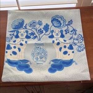 Blue and White Decorative Pillow Cover